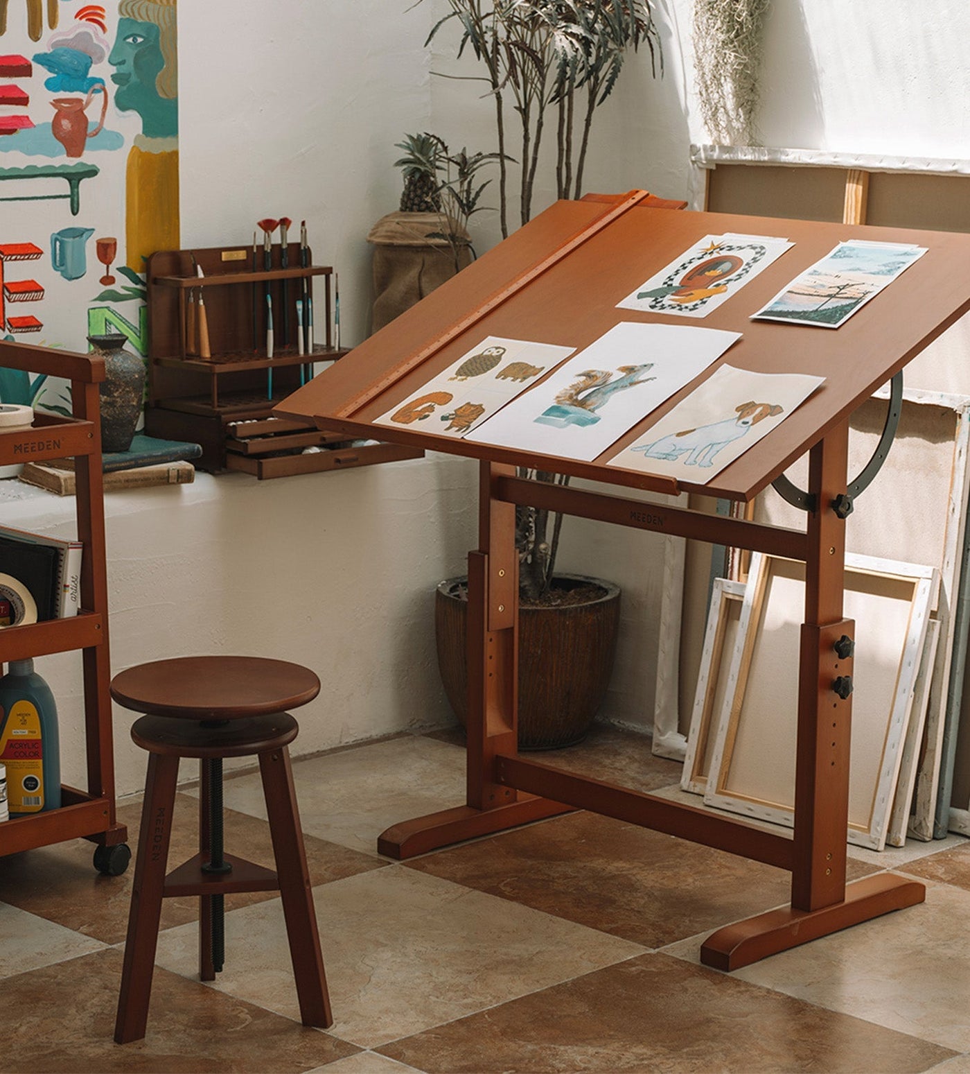 Desk & Stool