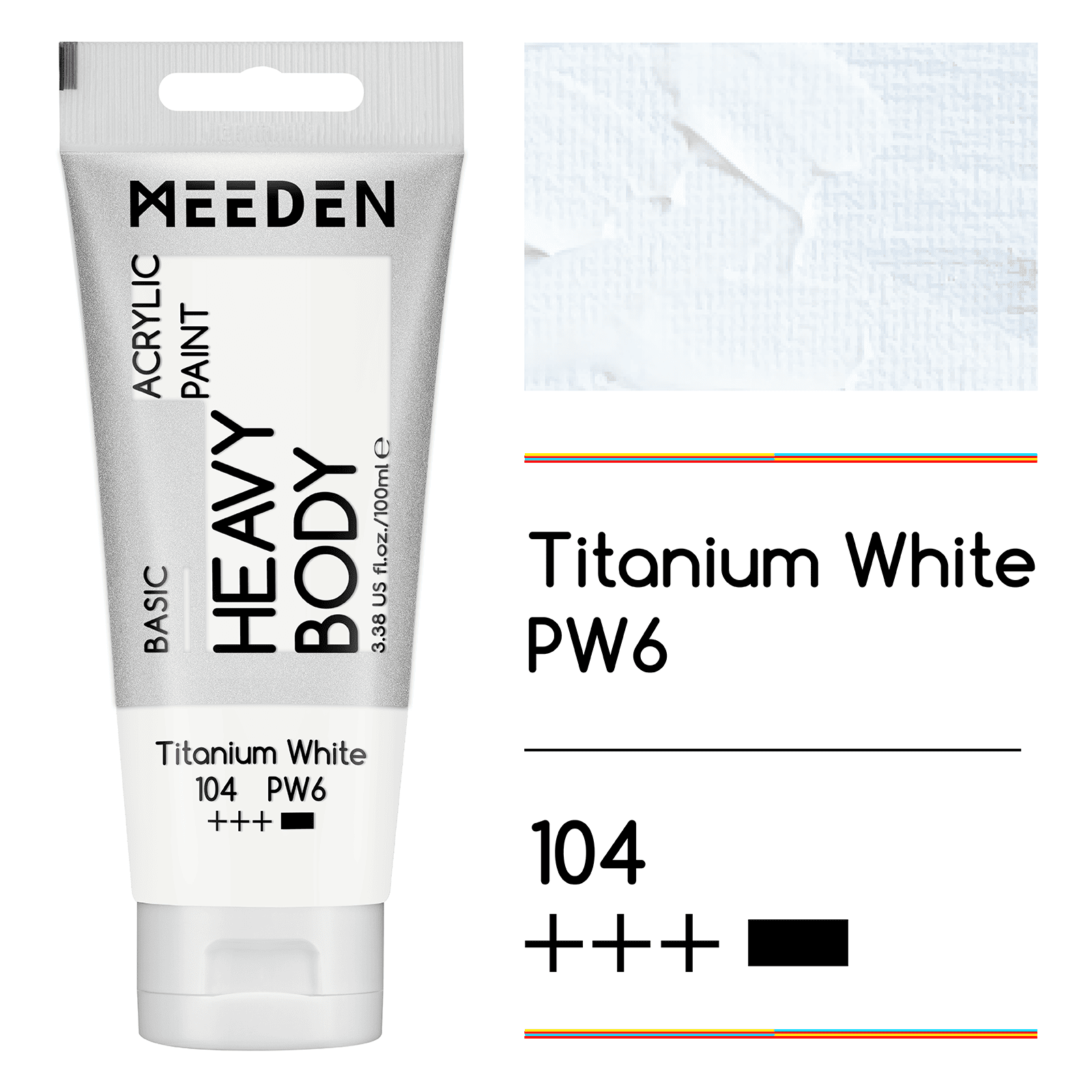 MEEDEN Acrylic Paint Tube, 37 Colors Available, 100ml / 3.38oz