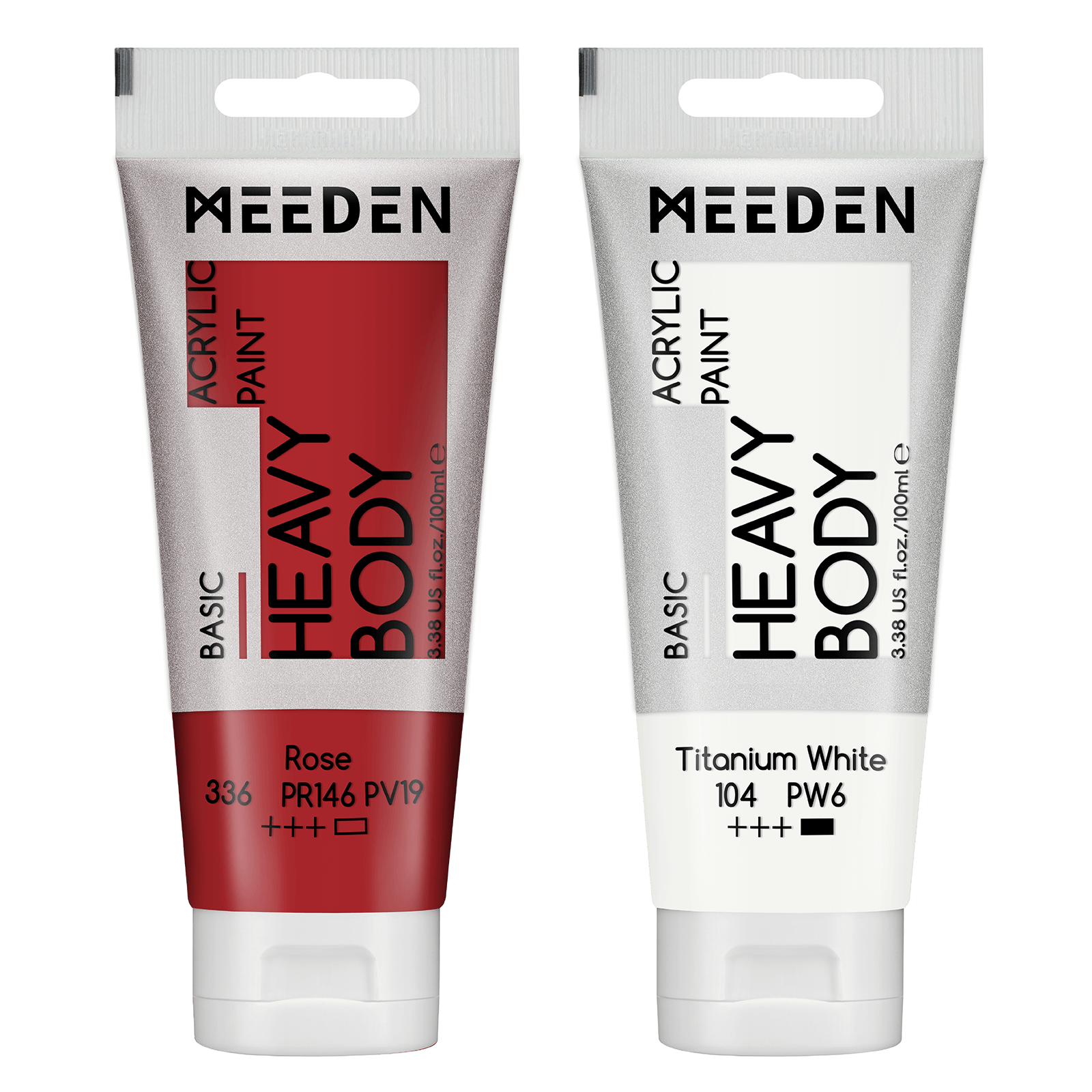 MEEDEN Acrylic Paint Tube, 37 Colors Available, 100ml / 3.38oz
