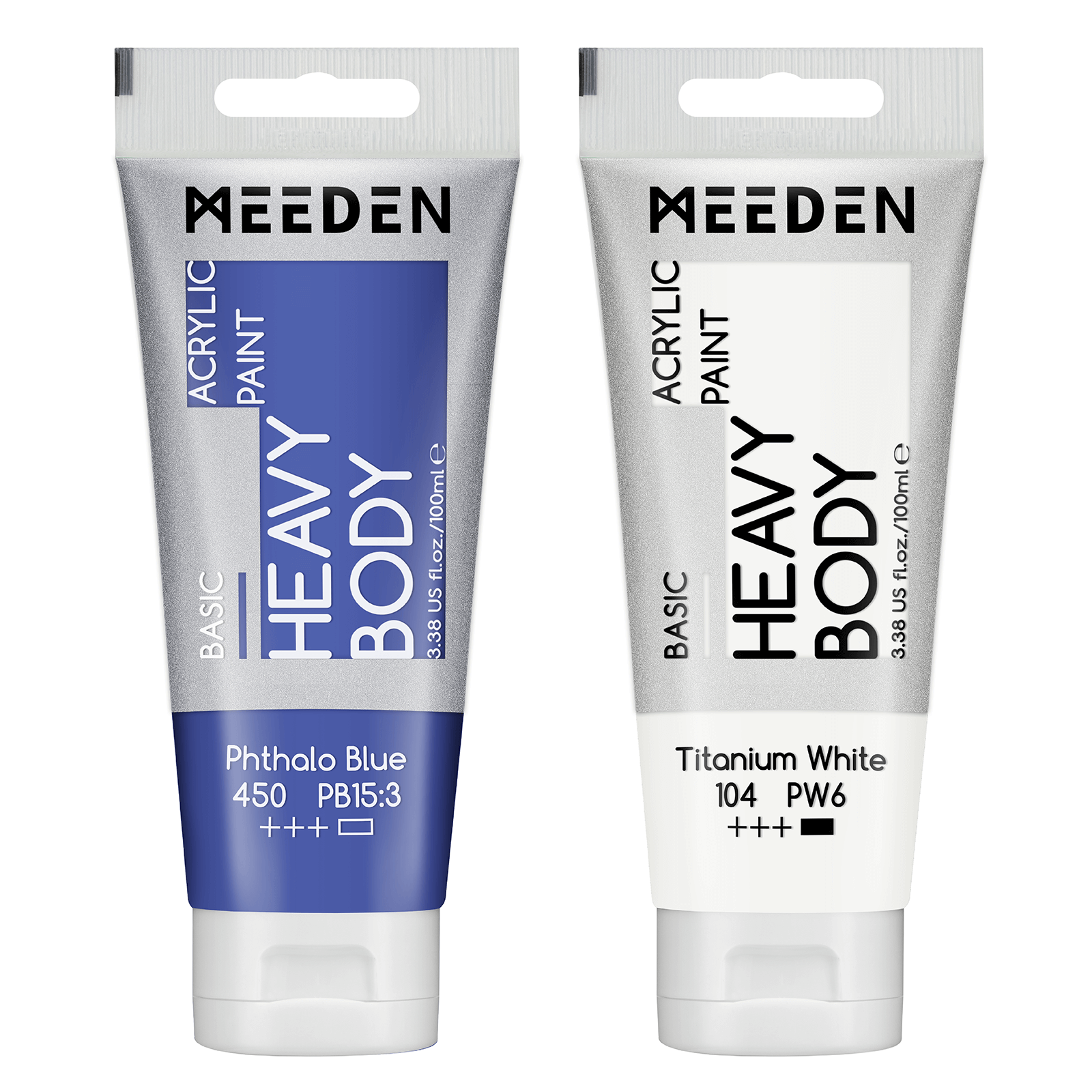 MEEDEN Acrylic Paint Tube, 37 Colors Available, 100ml / 3.38oz