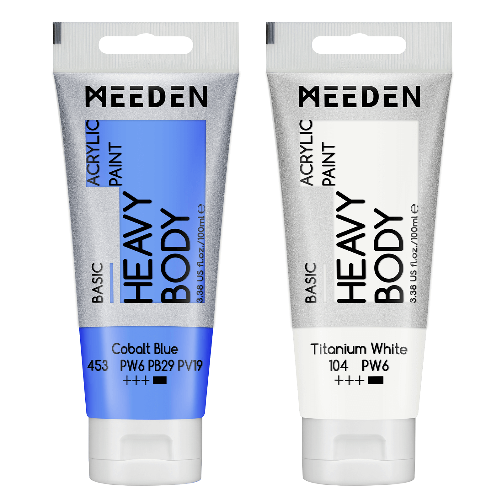 MEEDEN Acrylic Paint Tube, 37 Colors Available, 100ml / 3.38oz