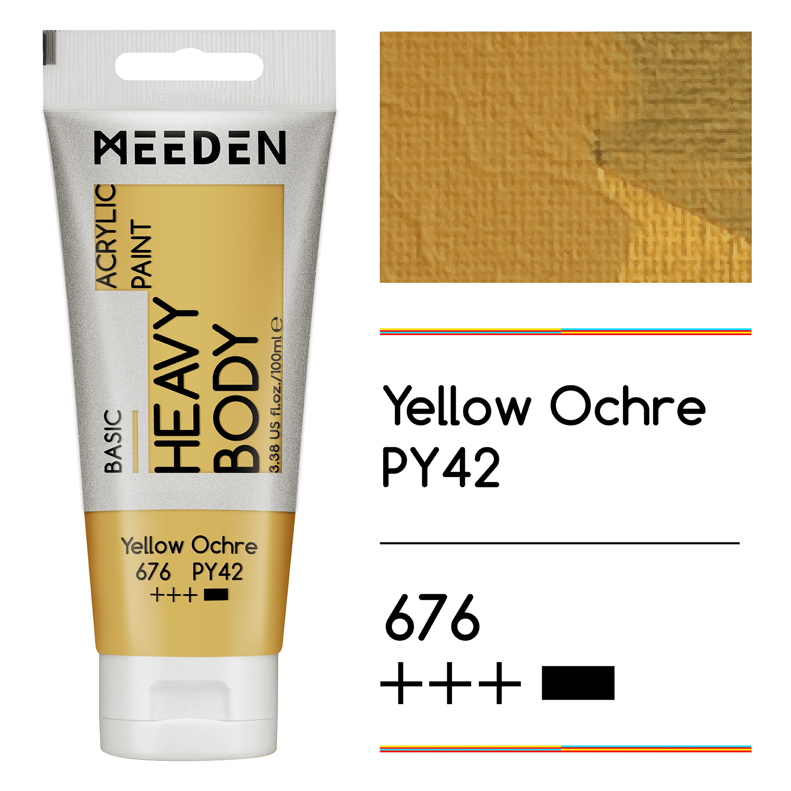 MEEDEN Acrylic Paint Tube, 37 Colors Available, 100ml / 3.38oz