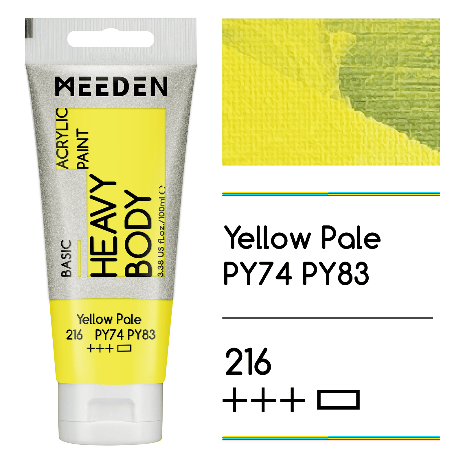 MEEDEN Acrylic Paint Tube, 37 Colors Available, 100ml / 3.38oz