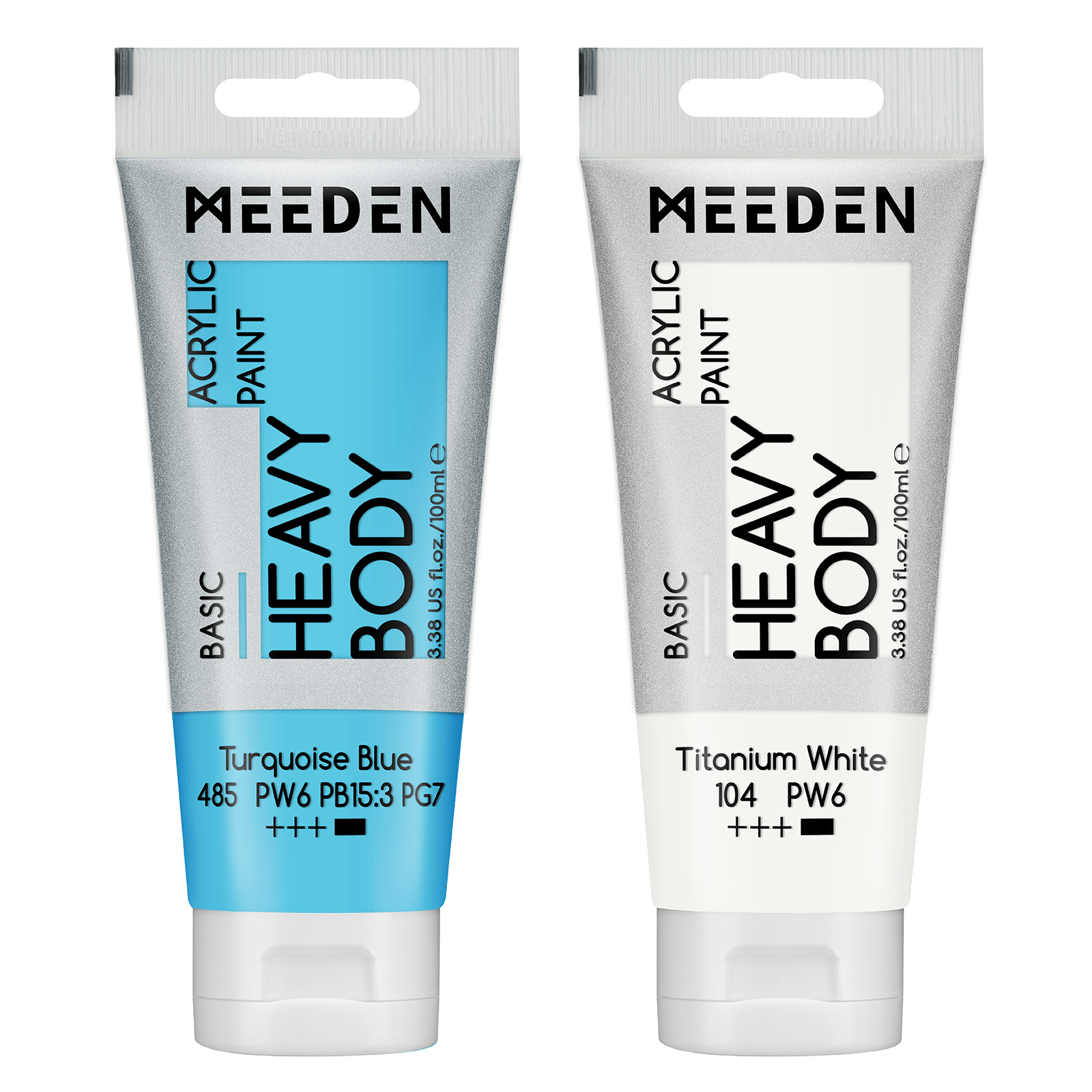 MEEDEN Acrylic Paint Tube, 37 Colors Available, 100ml / 3.38oz