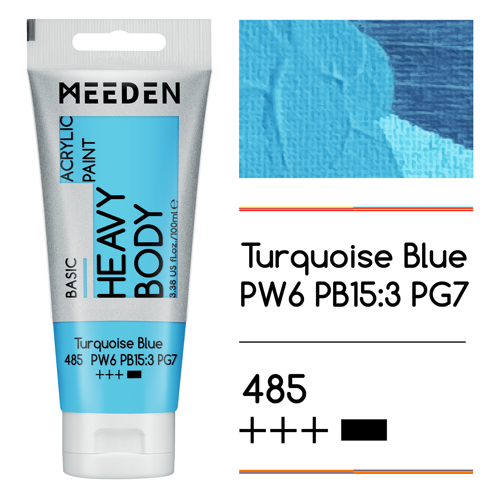 MEEDEN Acrylic Paint Tube, 37 Colors Available, 100ml / 3.38oz