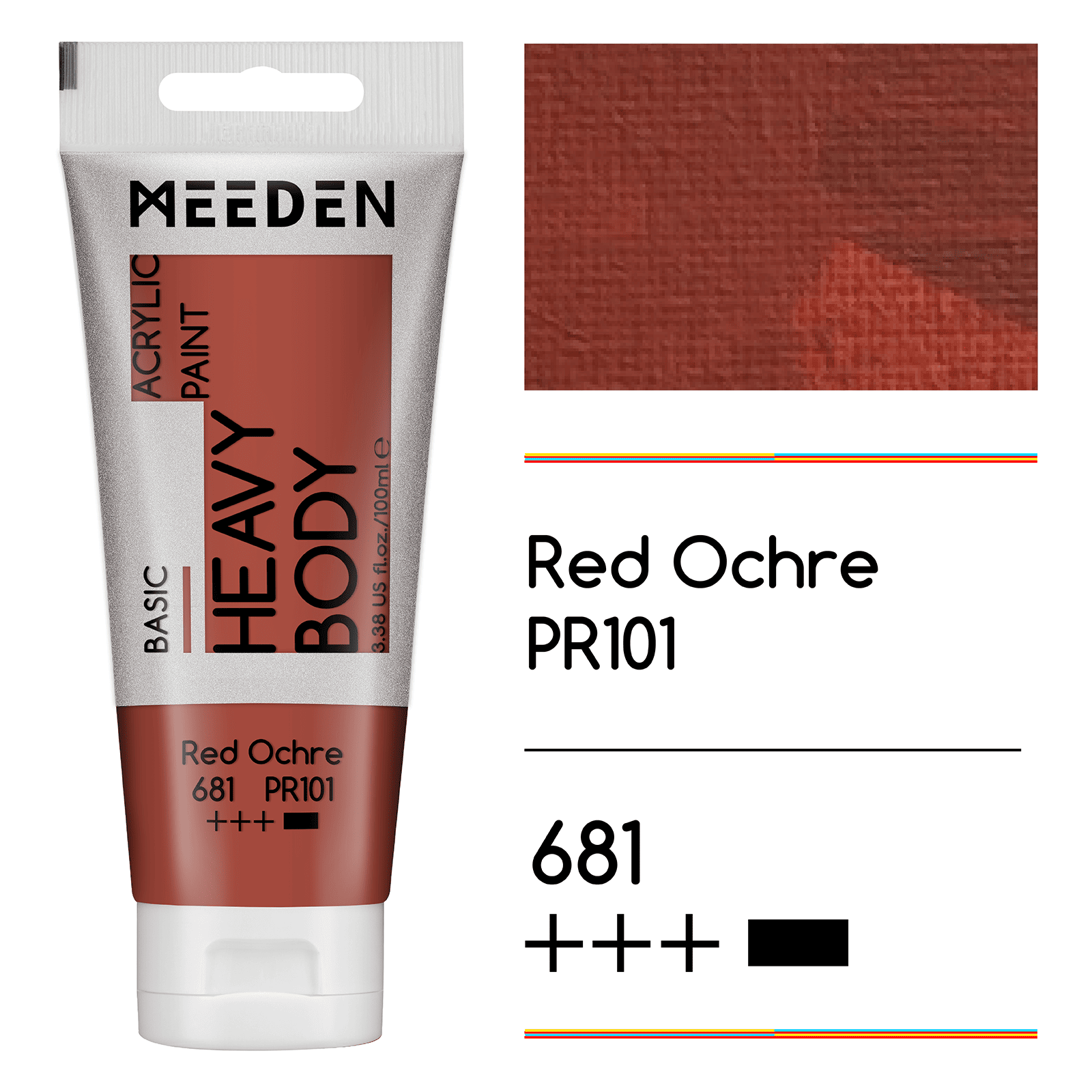 MEEDEN Acrylic Paint Tube, 37 Colors Available, 100ml / 3.38oz