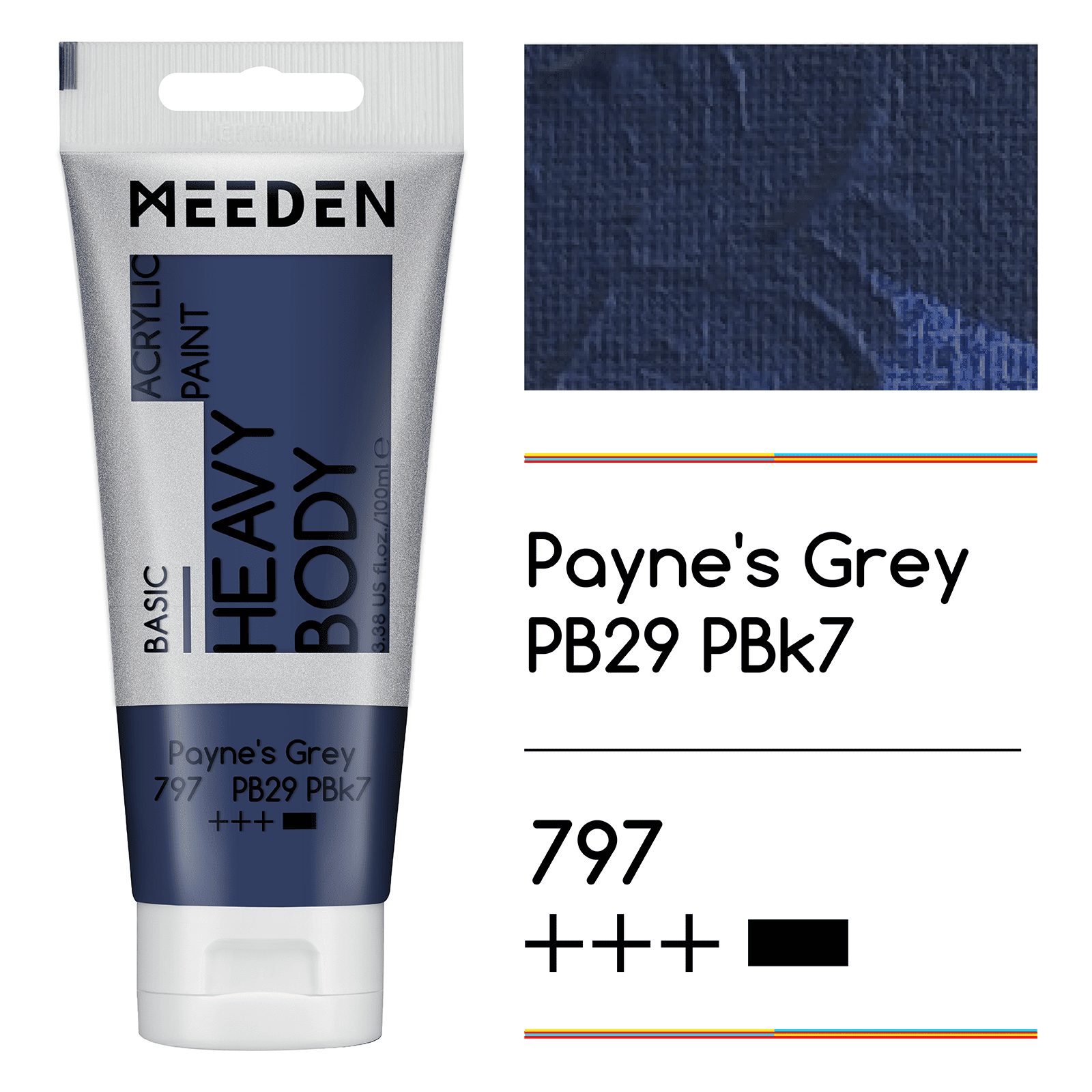 MEEDEN Acrylic Paint Tube, 37 Colors Available, 100ml / 3.38oz