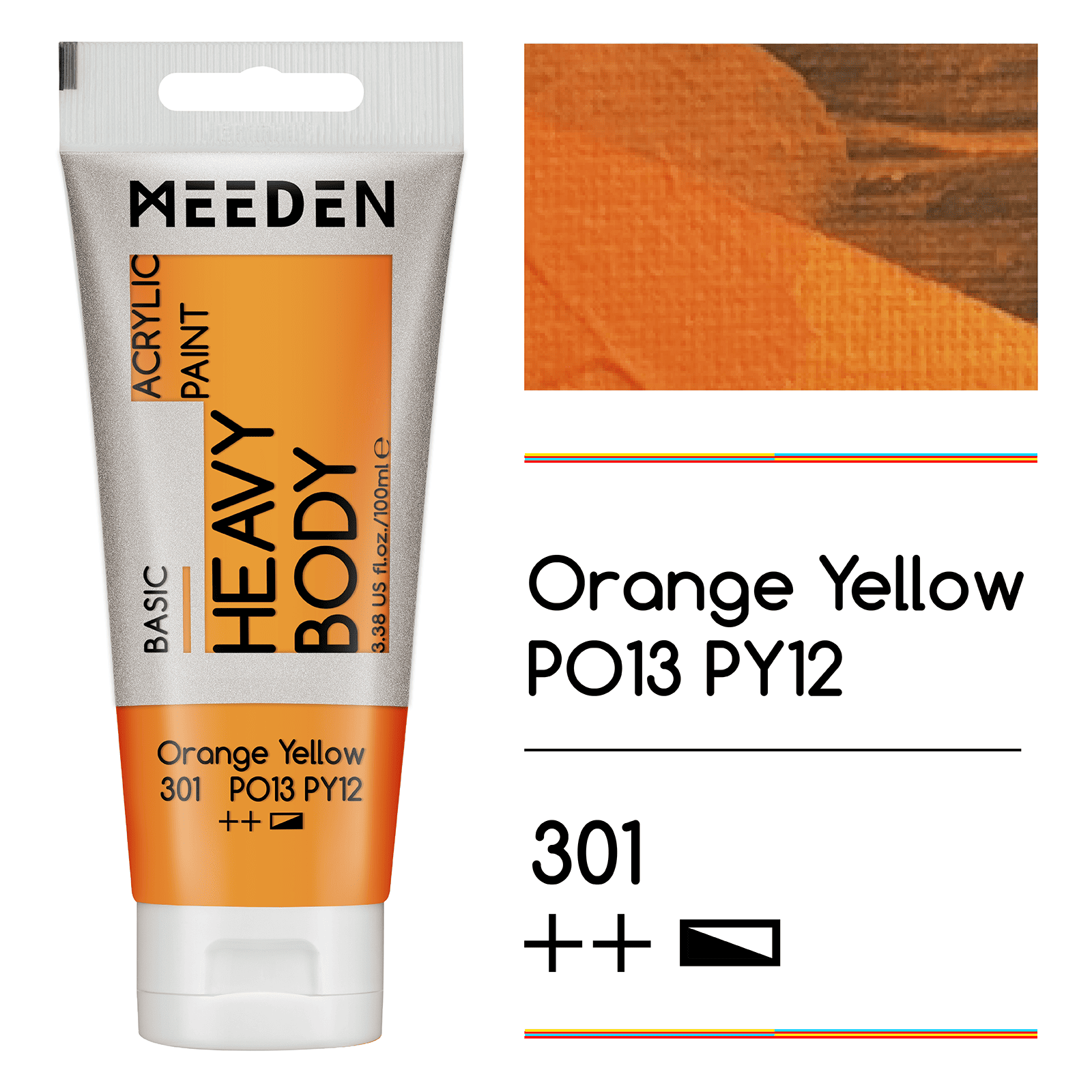 MEEDEN Acrylic Paint Tube, 37 Colors Available, 100ml / 3.38oz