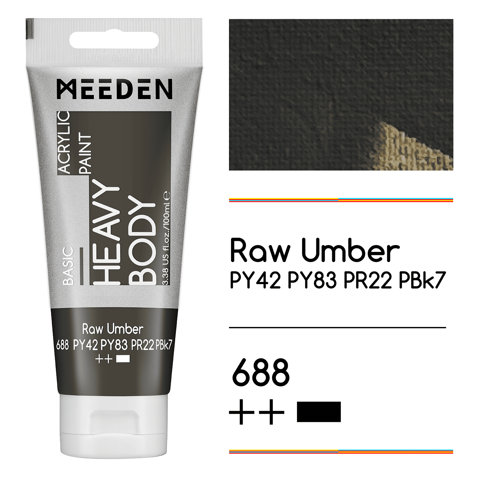 MEEDEN Acrylic Paint Tube, 37 Colors Available, 100ml / 3.38oz