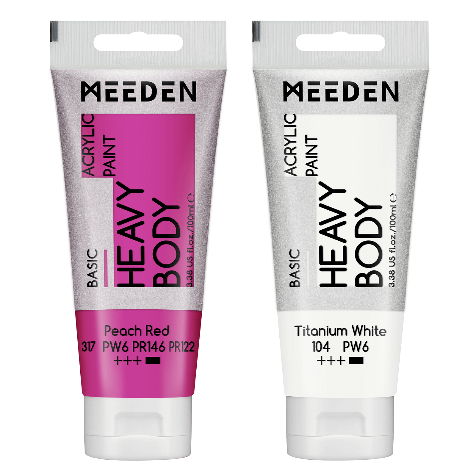 MEEDEN Acrylic Paint Tube, 37 Colors Available, 100ml / 3.38oz