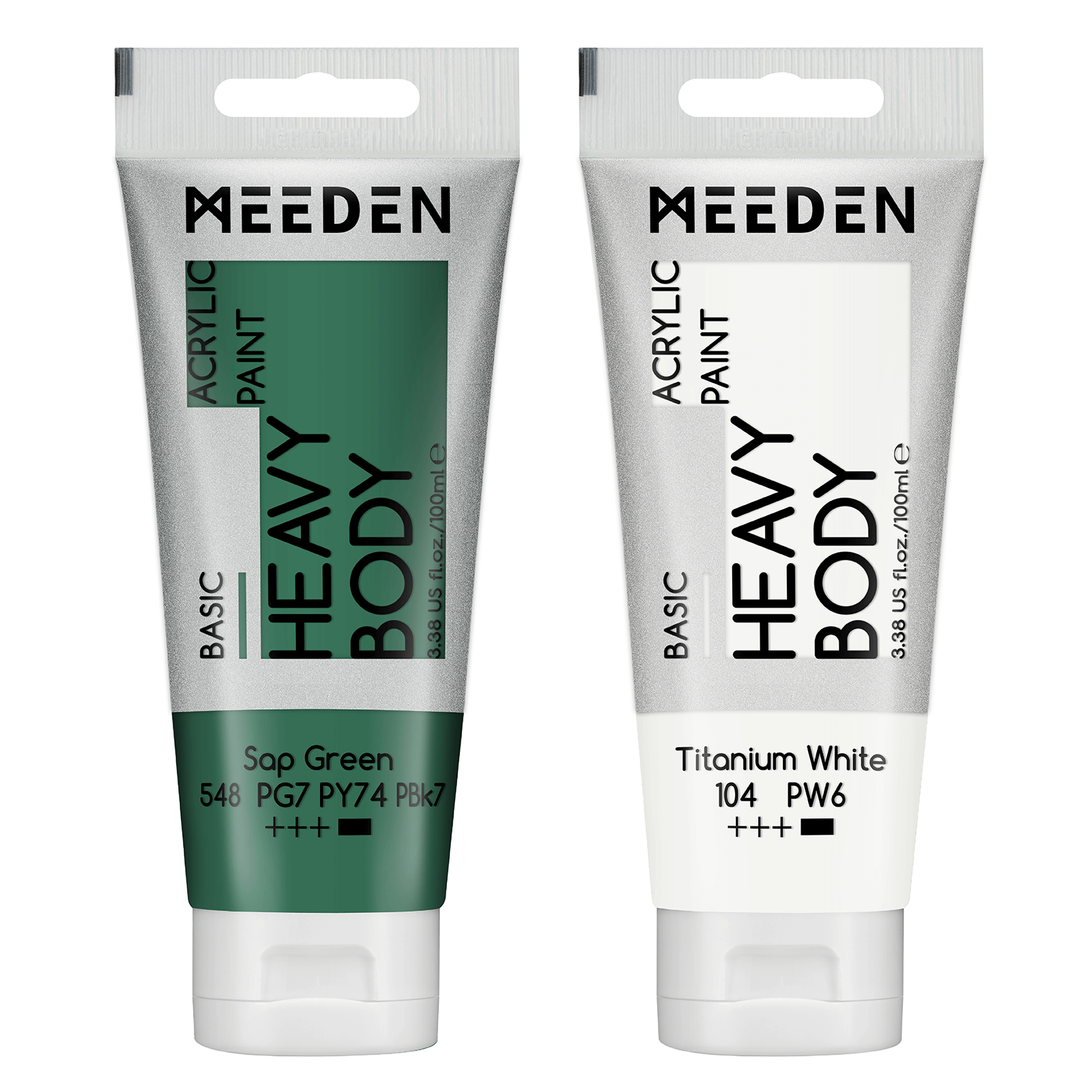 MEEDEN Acrylic Paint Tube, 37 Colors Available, 100ml / 3.38oz
