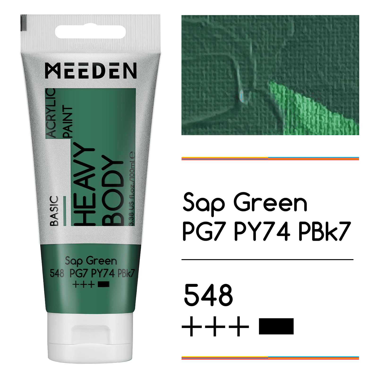 MEEDEN Acrylic Paint Tube, 37 Colors Available, 100ml / 3.38oz