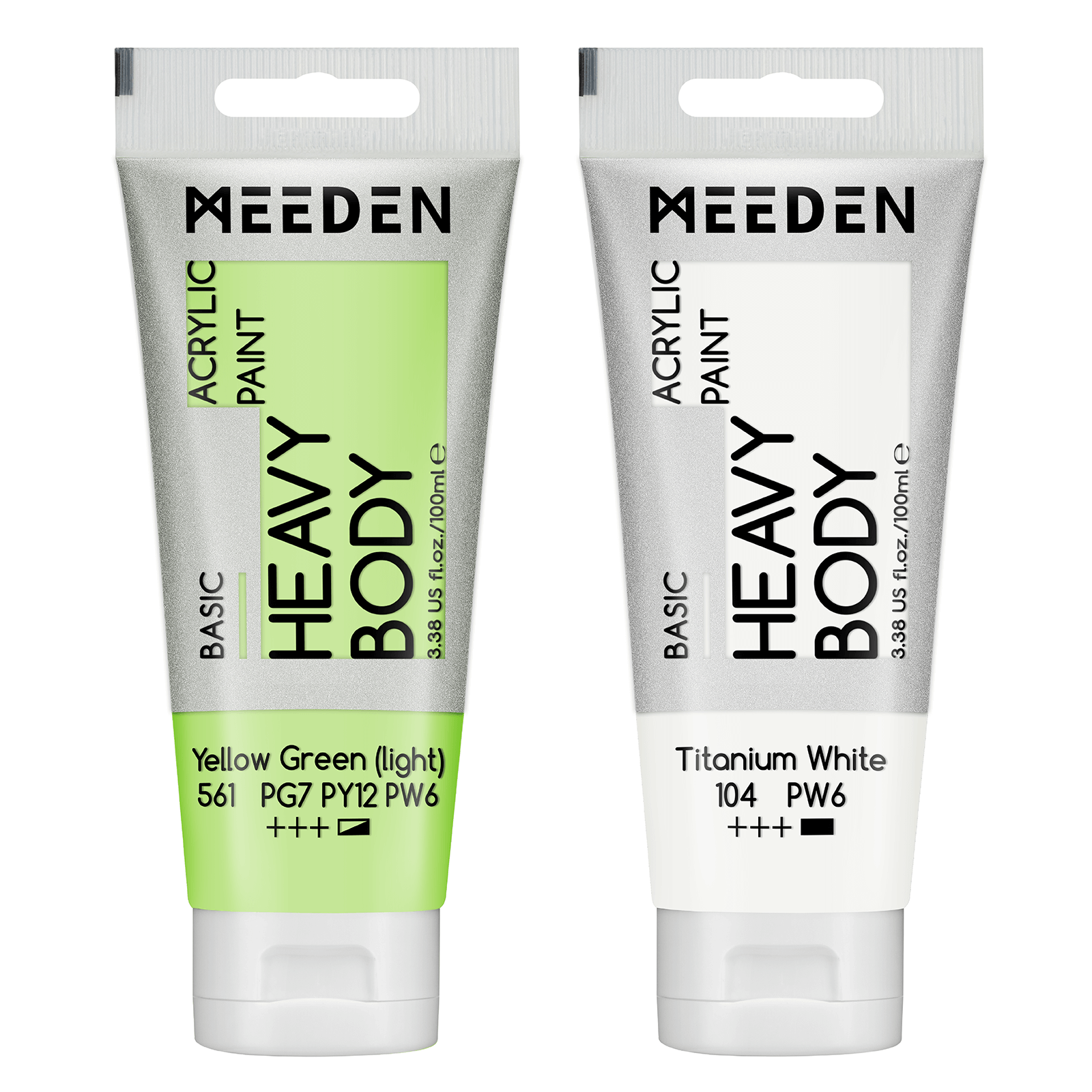 MEEDEN Acrylic Paint Tube, 37 Colors Available, 100ml / 3.38oz