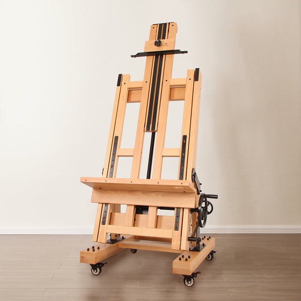 MEEDEN Pro Semi-Automatic Adjustable Large Studio Easel for Artists - DHJ-5