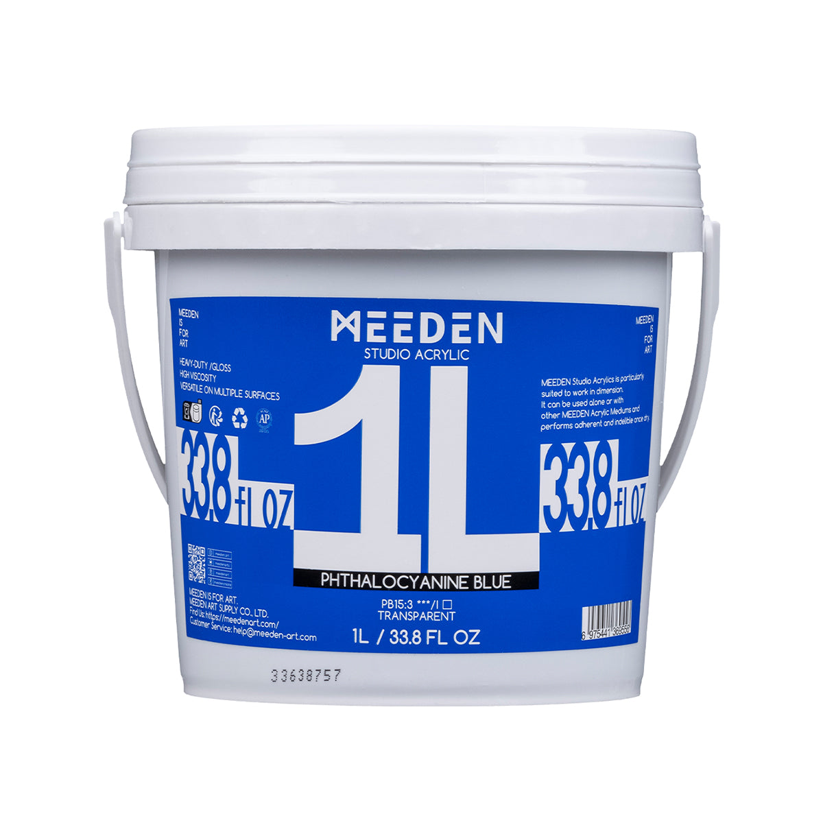 MEEDEN Studio Acrylic Paint, 24 Available, 1 L / 33.8 oz Colors