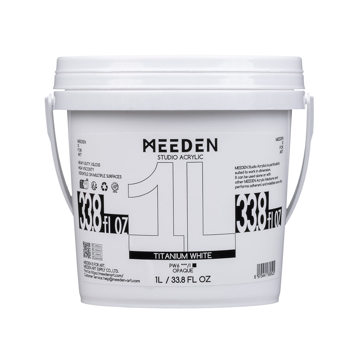 MEEDEN Studio Acrylic Paint, 24 Available, 1 L / 33.8 oz Colors