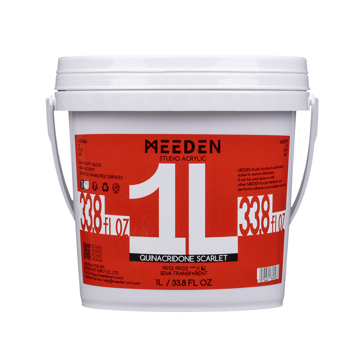 MEEDEN Studio Acrylic Paint, 24 Available, 1 L / 33.8 oz Colors