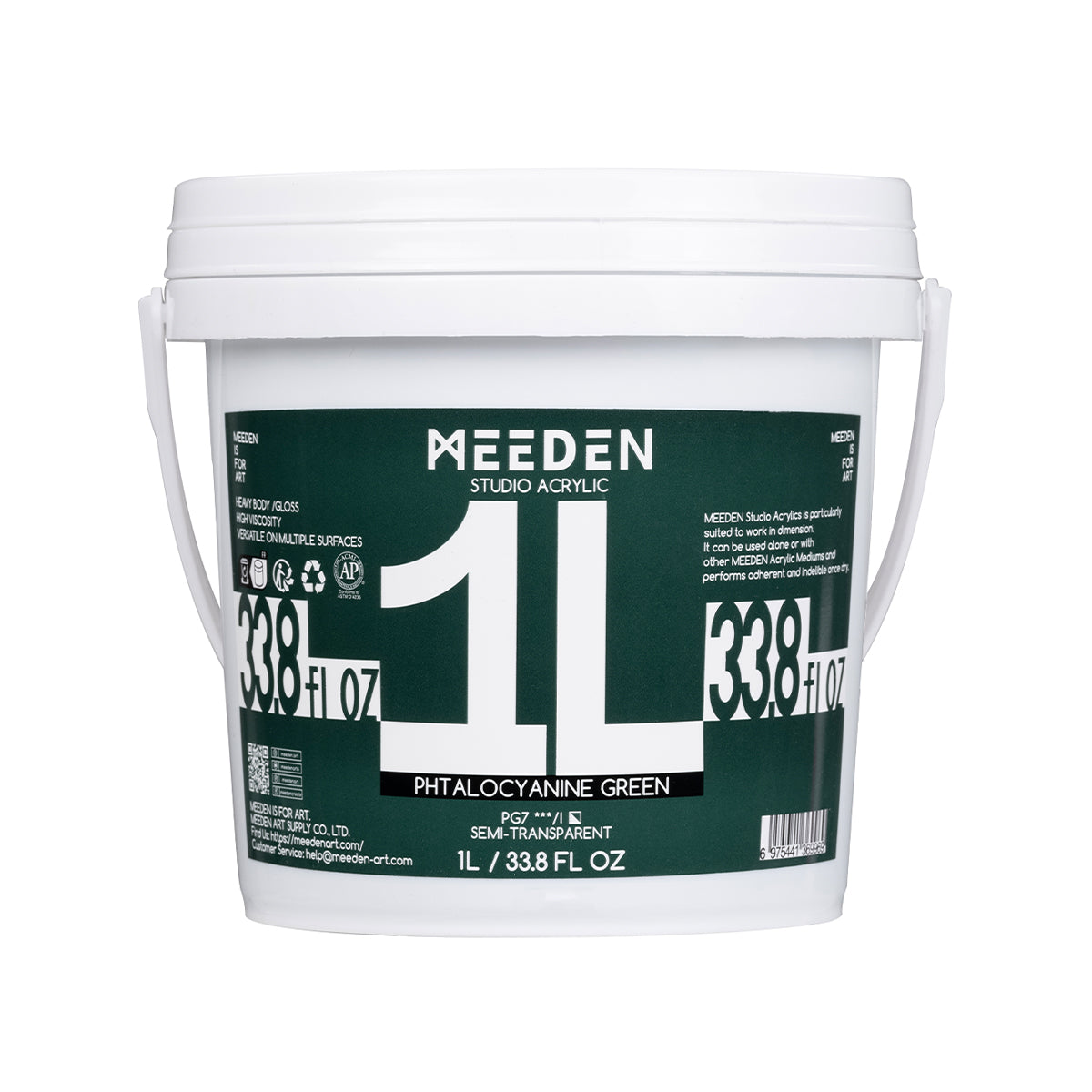 MEEDEN Studio Acrylic Paint, 24 Available, 1 L / 33.8 oz Colors