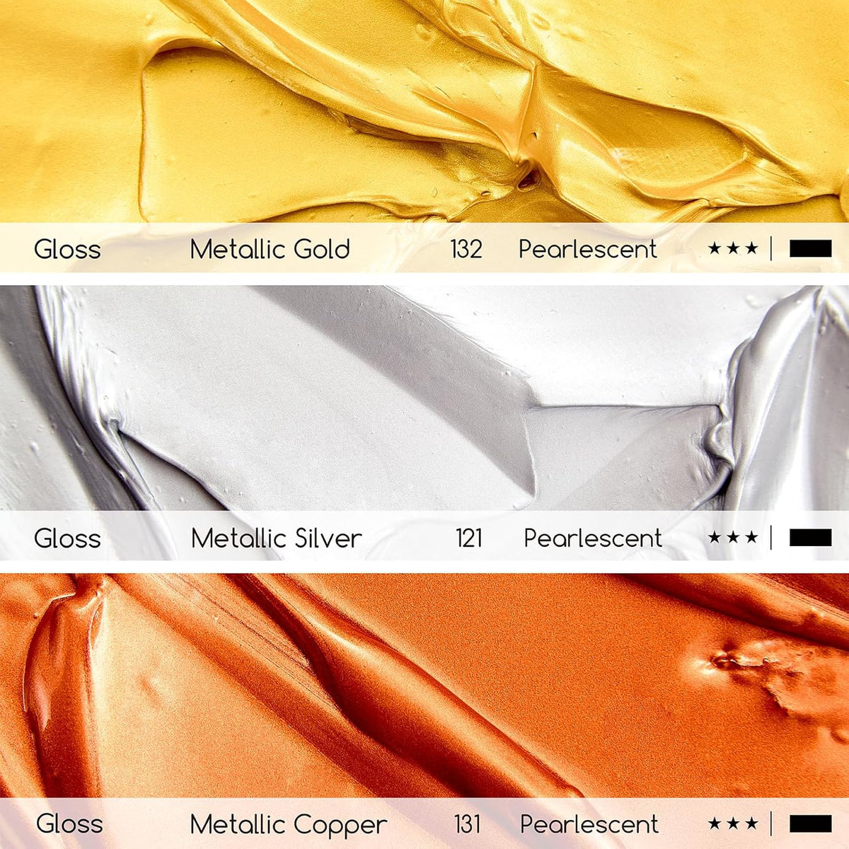 MEEDEN Metallic Silver Acrylic Paint: 10.1oz / 300ml