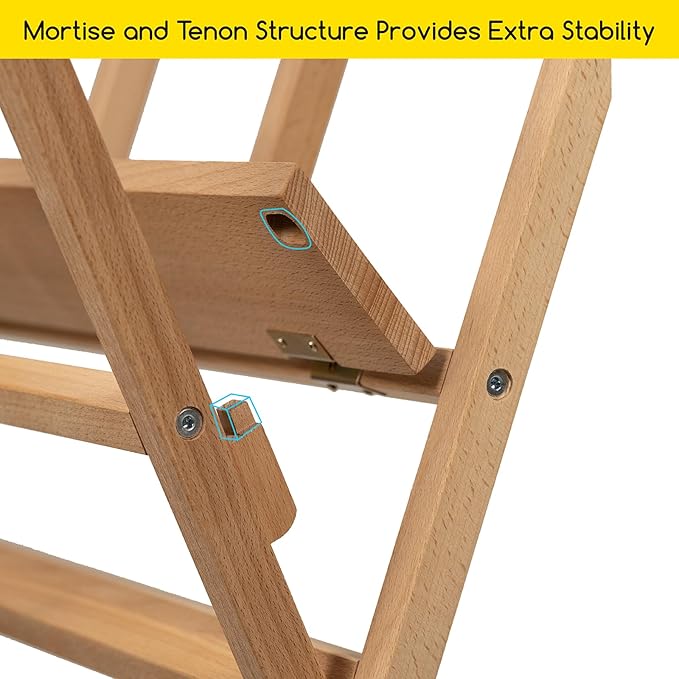 MEEDEN Folding Art Print Rack Natural Wood-Small