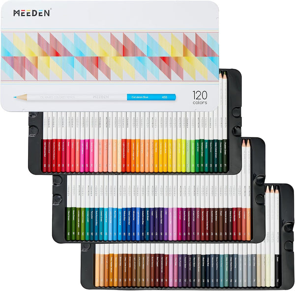 MEEDEN Colored Pencils, Soft Core, Assorted Colors, 120 Count - Durable