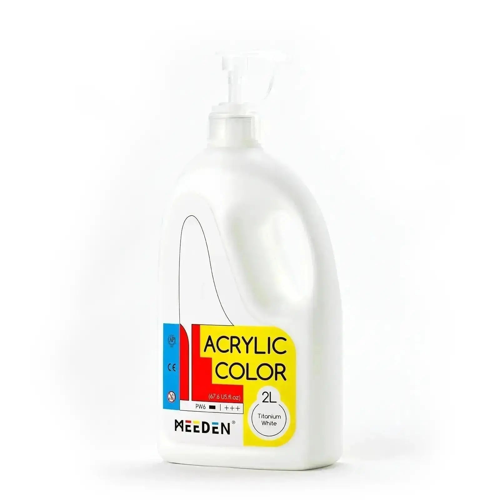 MEEDEN Titanium White Acrylic Paint, Extra-Large 2L /67 oz - MEEDEN ARTPaint