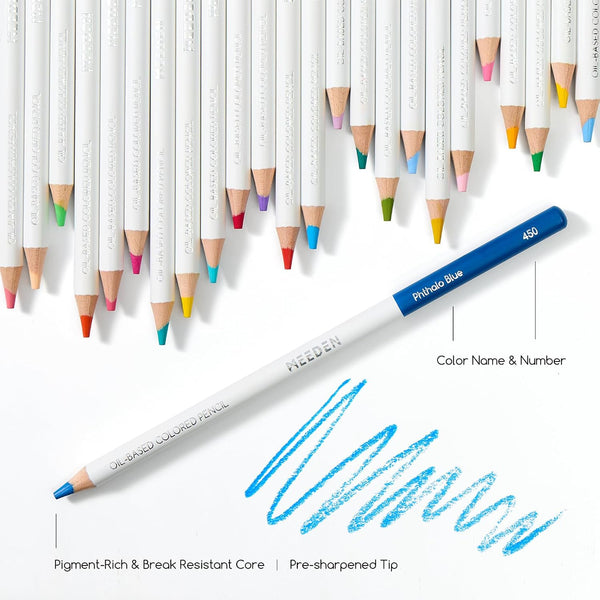 MEEDEN Colored Pencils, Soft Core, Assorted Colors, 72 Count - Durable
