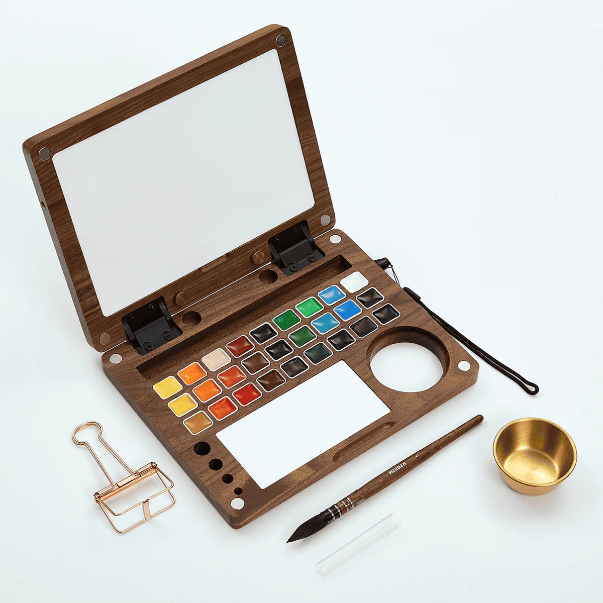 Watercolor Paint Set 50 Colors with Metallic in Portable Box Pro