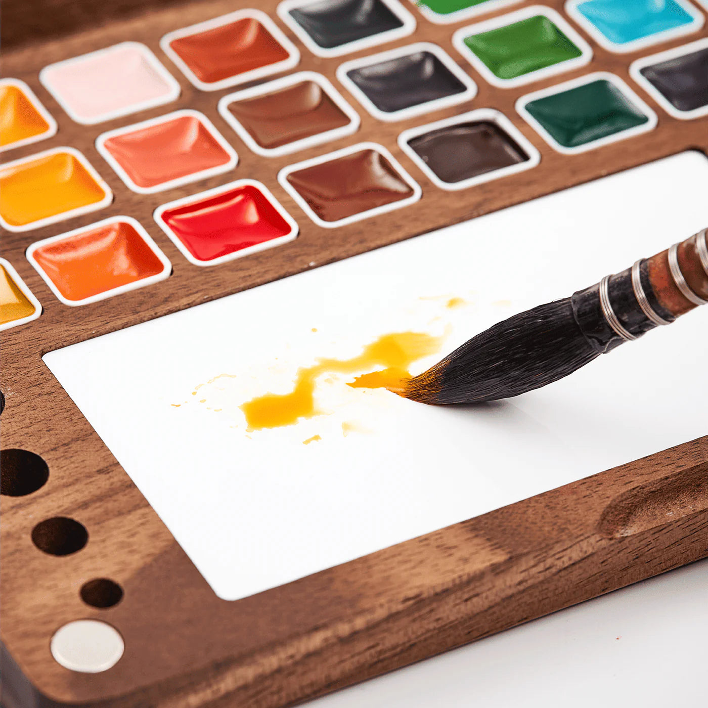 Watercolor Paint Set 50 Colors with Metallic in Portable Box Pro