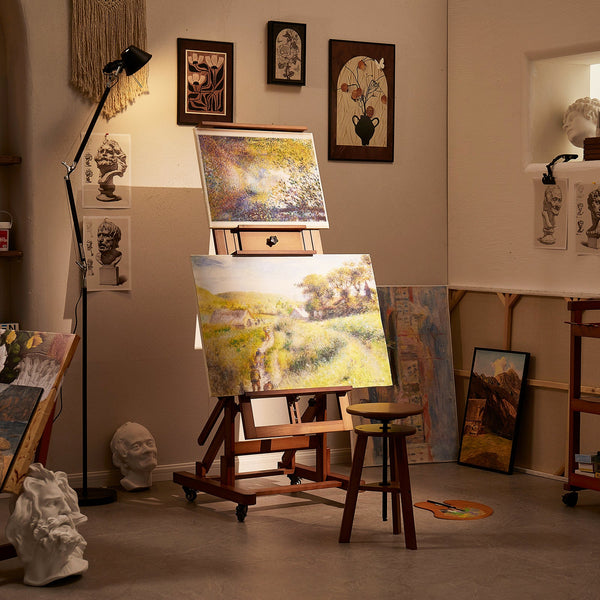 MEEDEN Deluxe Multi-Function Heavy Duty Large Artist Easel-Walnut-DHJ-3