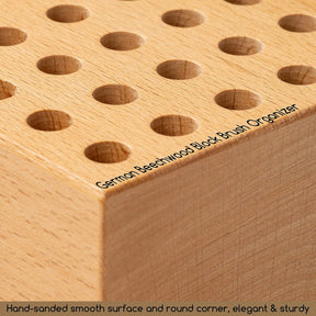 MEEDEN Beechwood Pencil and Brush Holder: 36 Holes-Set of 2