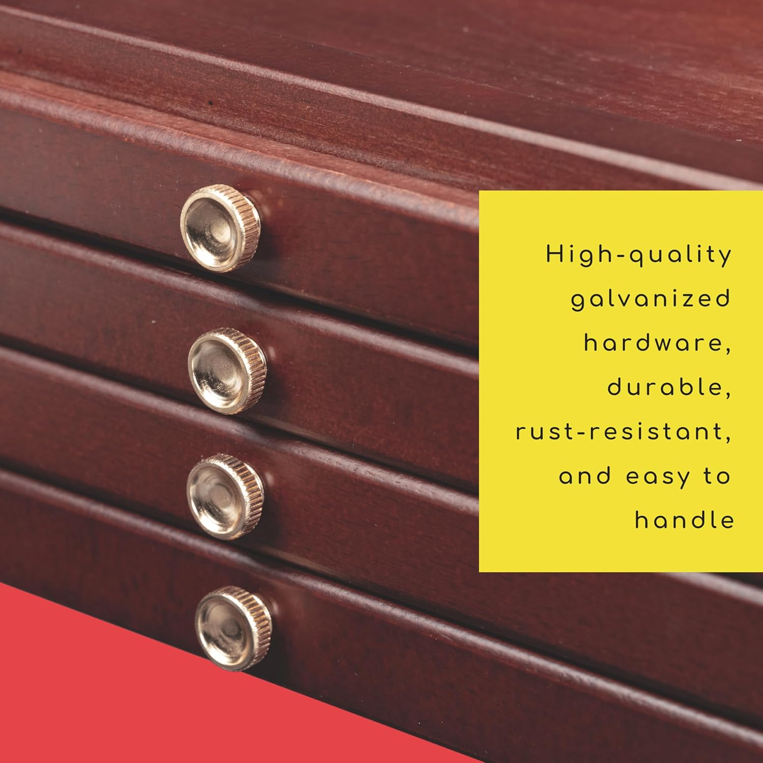 MEEDEN 4-Drawer Wood Artist Supply Storage Box