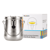 MEEDEN Portable Stainless Steel Paint Brush Washer – Medium