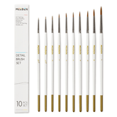MEEDEN 10-Piece Fine Detail Paint Brush Set