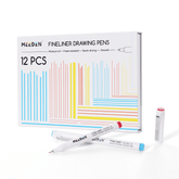 MEEDEN Micro Fineliner Drawing Pens: 12-Color Fine Liner Pen Set