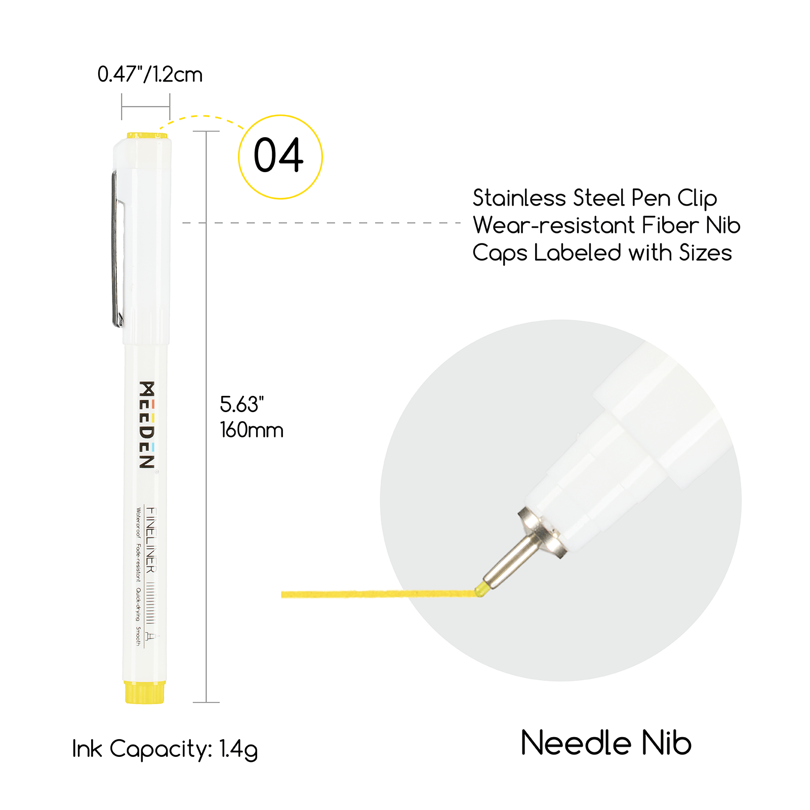 MEEDEN Micro Fineliner Drawing Pens: 12-Color Fine Liner Pen Set