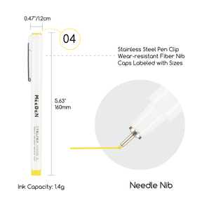 MEEDEN Micro Fineliner Drawing Pens: 12-Color Fine Liner Pen Set