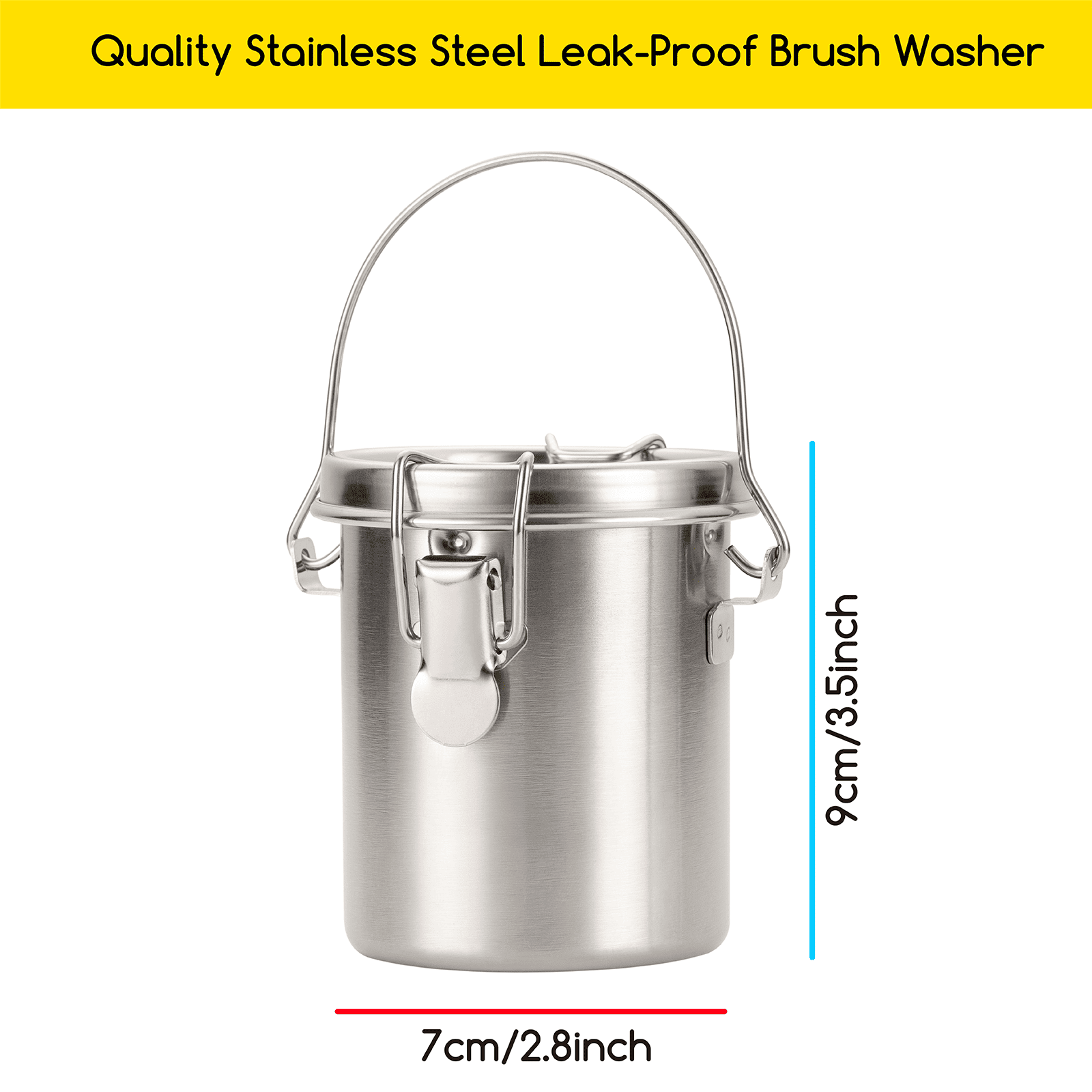 MEEDEN Portable Stainless Steel Paint Brush Washer – Small