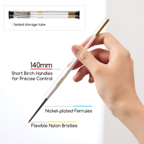MEEDEN 10-Piece Fine Detail Paint Brush Set