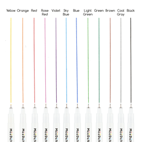 MEEDEN Micro Fineliner Drawing Pens: 12-Color Fine Liner Pen Set
