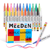 MEEDEN Soft Brush Tip Acrylic Paint Marker