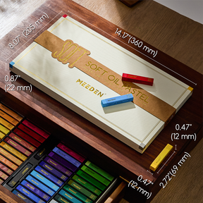 MEEDEN 48-color artist square oil pastels