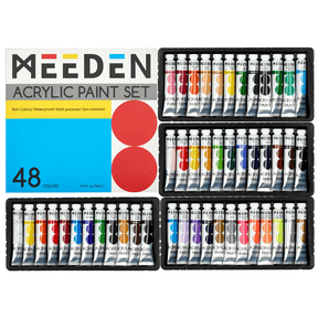MEEDEN Acrylic Paint Set, 48 Tubes, 12 ml / 0.41 oz