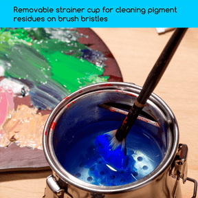 MEEDEN Portable Stainless Steel Paint Brush Washer – Small