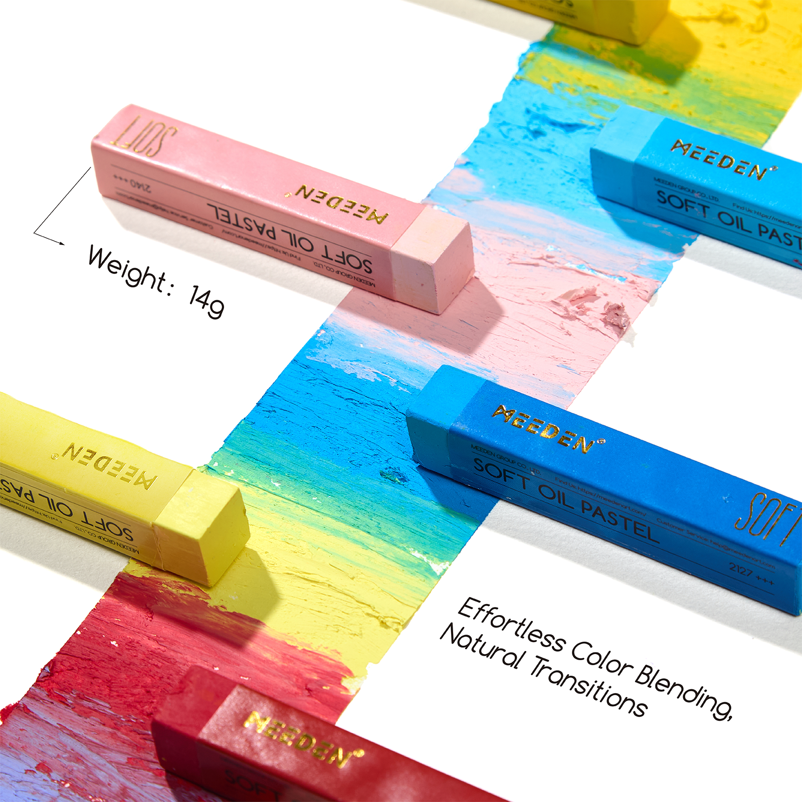 MEEDEN 48-color artist square oil pastels