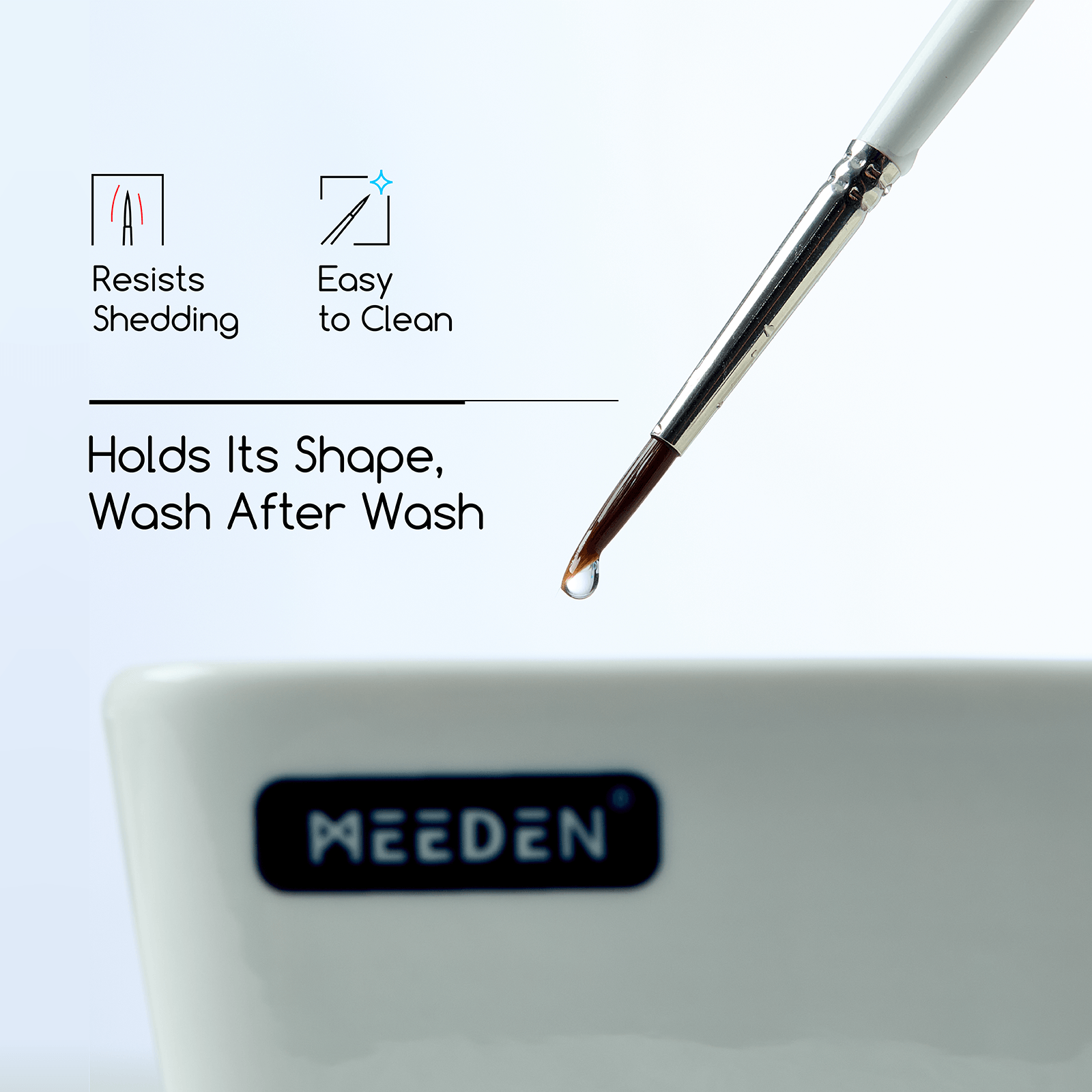 MEEDEN 10-Piece Fine Detail Paint Brush Set