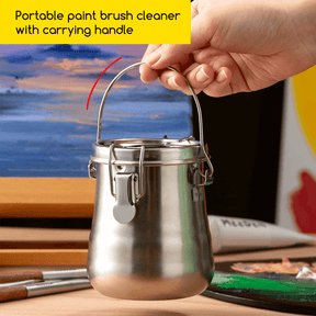 MEEDEN Portable Stainless Steel Paint Brush Washer – Medium
