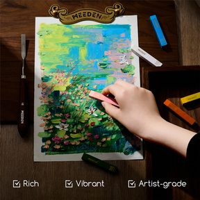 MEEDEN 48 Colors Square Oil Pastels Set for Artists