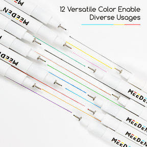 MEEDEN Micro Fineliner Drawing Pens: 12-Color Fine Liner Pen Set