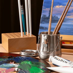 MEEDEN Portable Stainless Steel Paint Brush Washer – Medium